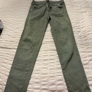 American Eagle Outfitters Women's Green Skinny Jeans